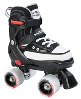 Hudora Jungen Rollschuhe Roller Skate, schwarz, verstellbar Gr. 32-35, schwarz, 32-35, 22031 - 1